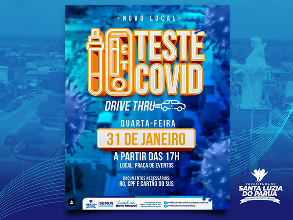 DRIVE THRU DO TESTE DO COVID